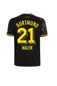 Fotbalové Dres Borussia Dortmund Donyell Malen #21 Venkovní Oblečení 2022-23 Krátký Rukáv